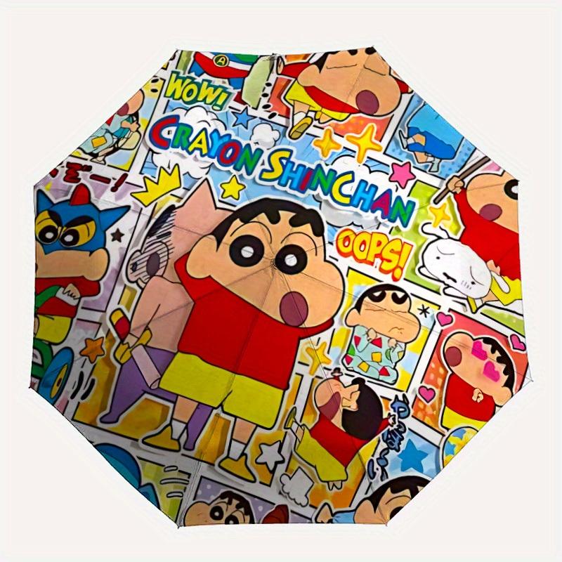 

1pc Crayon Shinchan Adventure Windproof Automatic Umbrella, Lightweight for Women/Men, Perfect Christmas Gift a0811231