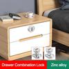 Zinc Alloy Drawer Combination Lock Home Security Wardrobe Code Lock New Password Locker  Cabinet