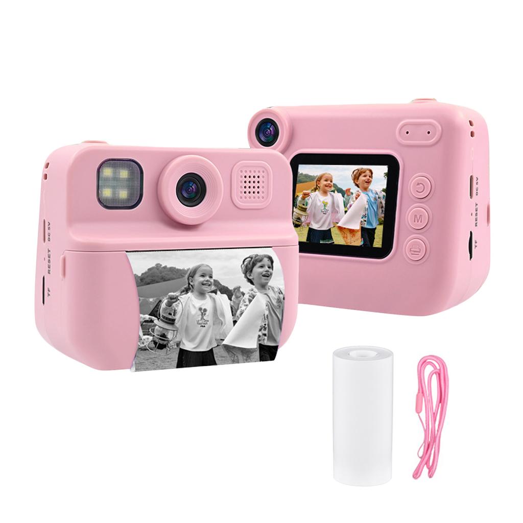 Kids   Print Camera 1080P Digital Video Camera for Kids Age 3+ Years Old 2.0 Inch Screen Toddler Travel Camera for Boys Girls with Print Paper