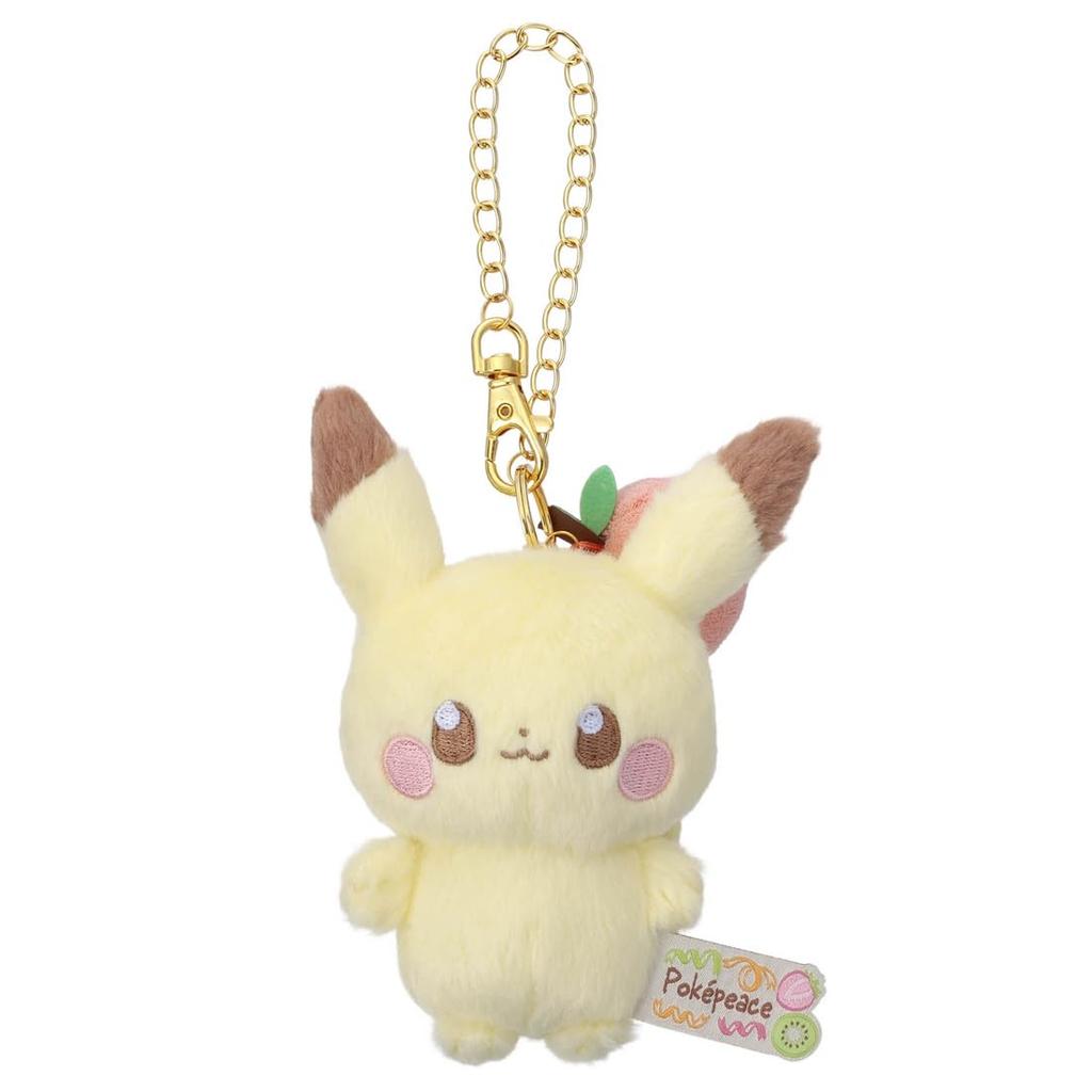 Takara Tomy Arts Plush Mascot with Chain Pikachu Plush Approximately 13cm Tall (TAKARATOMY A.R.T.S) Pokémon PokéPiece (Colorful Ver.) Toy,