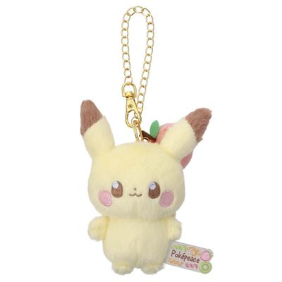 Takara Tomy Arts Pokémon PokéPiece Gosedjursmaskot med Kedja (Färgglad version.) Pikachu Gosedjur, Cirka 13 cm Högt