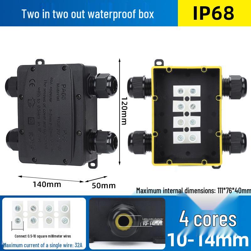 IP68 Waterproof Outdoor Junction Box with Terminals for Street Lights