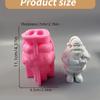 Santa Figurine Silicone Molds for Plaster Decorations Epoxy Resin Craft Project, Plaster Molds Fondant Silicone Molds