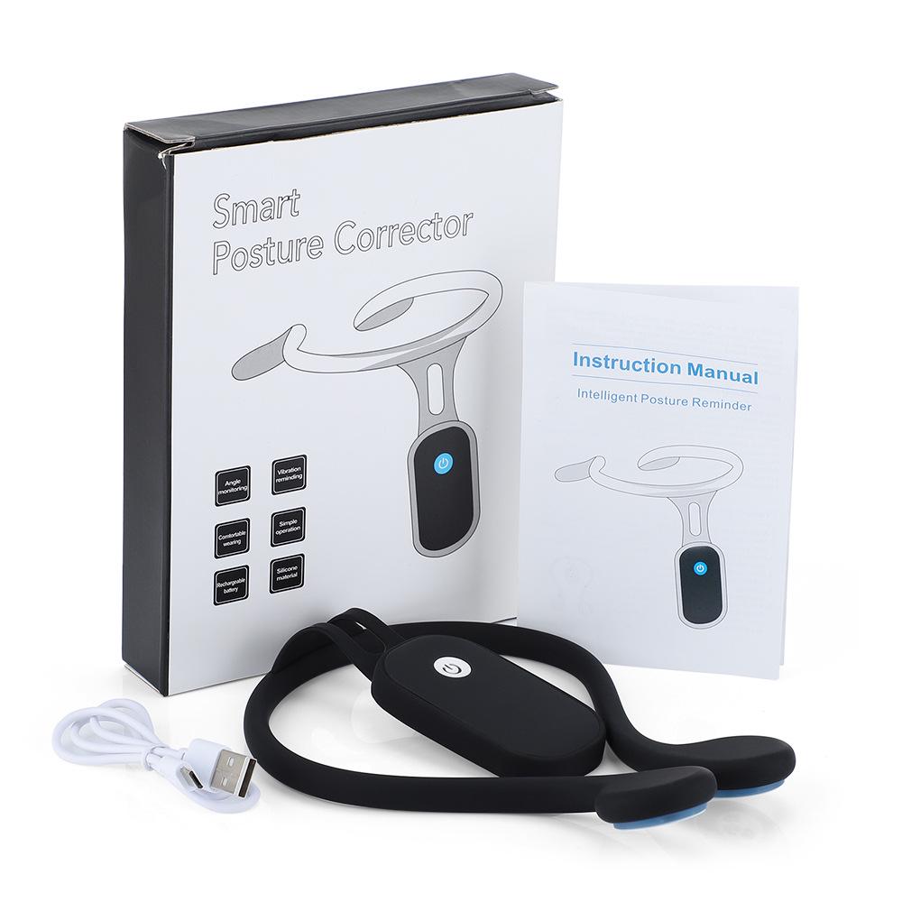 

Unisex Smart Posture Corrector: Invisible Back and Cervical Spine Support with Reminder System чёрный