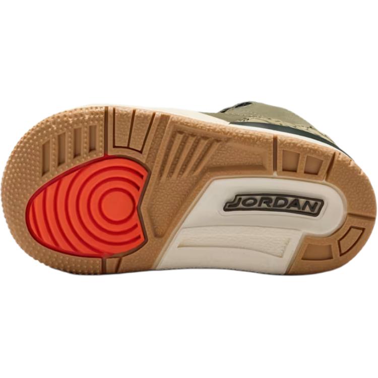 Air Jordan 3 Retro TD Medium Olive Neutral Olive Baby Sneaker Tan Sail Sequoia DM0968-202