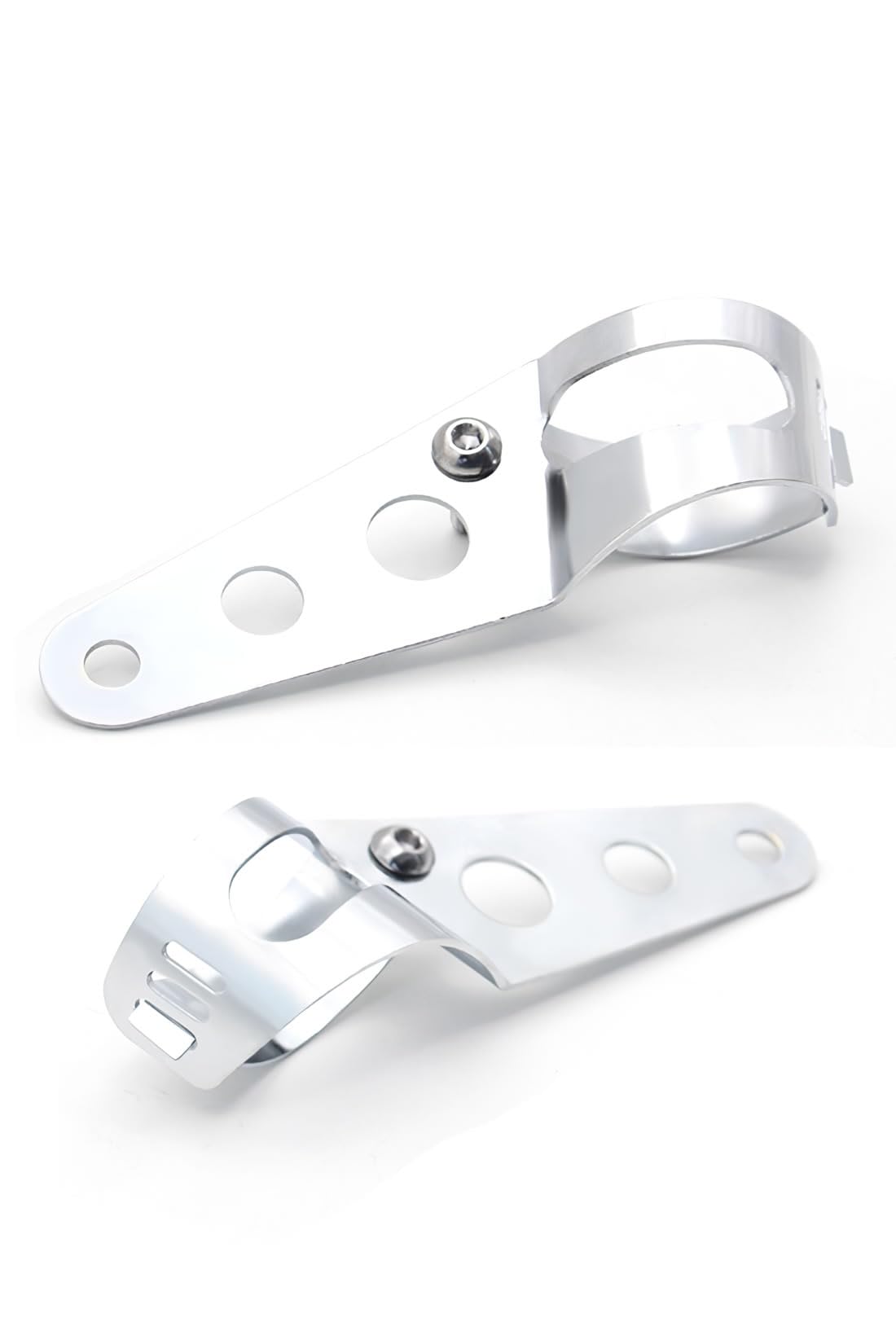 

Кронштейн фары мотоцикла Archnote 35-43 мм, зажим передней вилки указателя поворота, левый и правый, комплект, серебристый