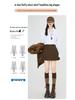 Women's High Waist Gray Wool Blend Skirt Shorts - Autumn/Winter A-line Slit Design, Slimming Hip-Hugging Fit.