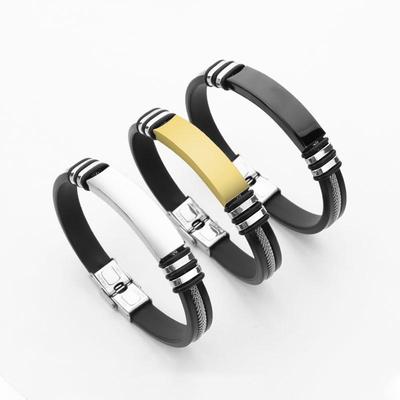 Punk Hip Hop Herren DIY Individuelles Edelstahlarmband