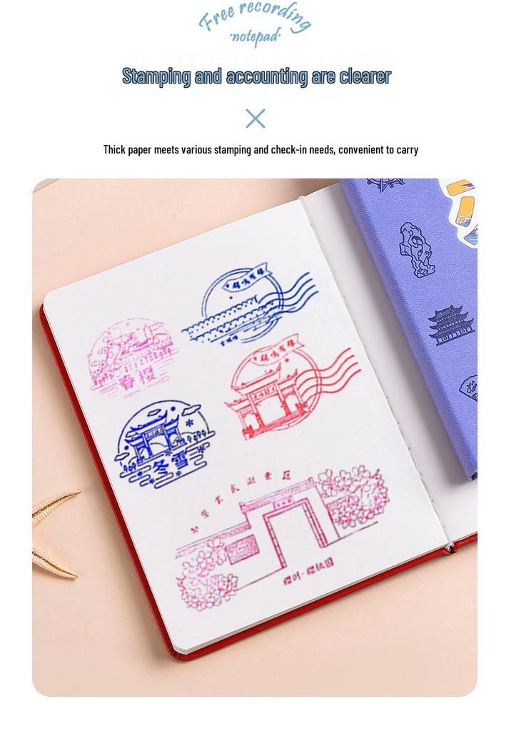 Custom Souvenir Scenic City Stamp Collection Book