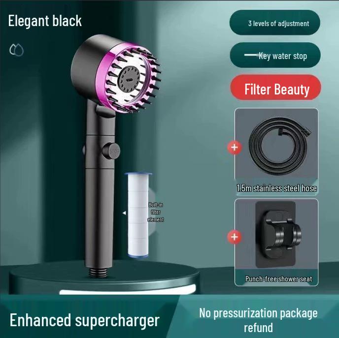Verbessern Sie Ihr Duscherlebnis mit dem Dai Spray Duschkopf-Set, ausgestattet mit einem kraftvollen Strahl, einem integrierten Filter und einem eleganten Lotus-Design.