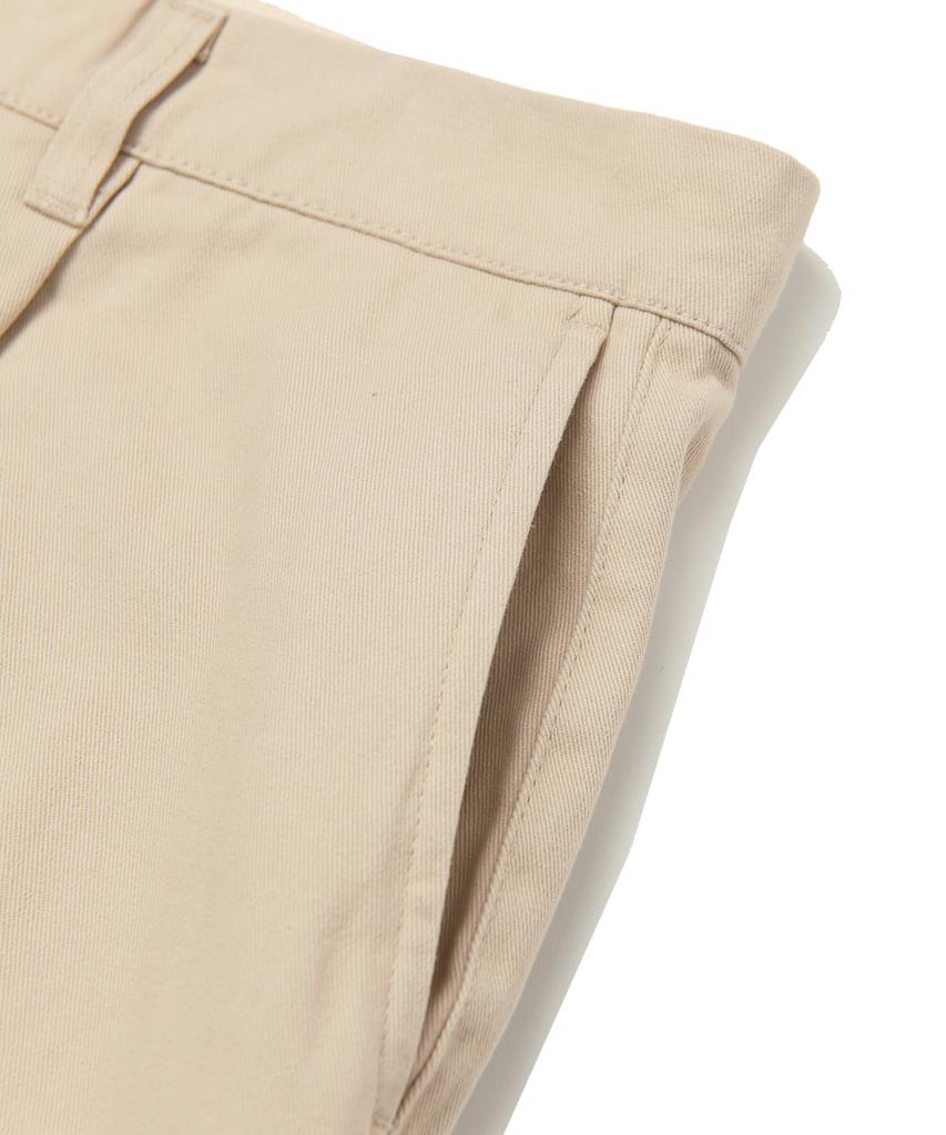 YALE Premium Vintage One-Pleat Coin Pocket Regular Chino Pants_Light Beige