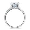 Lindon Classic Copper Alloy Zircon Ring Ladies Jewelry Wedding Promise Party Gift