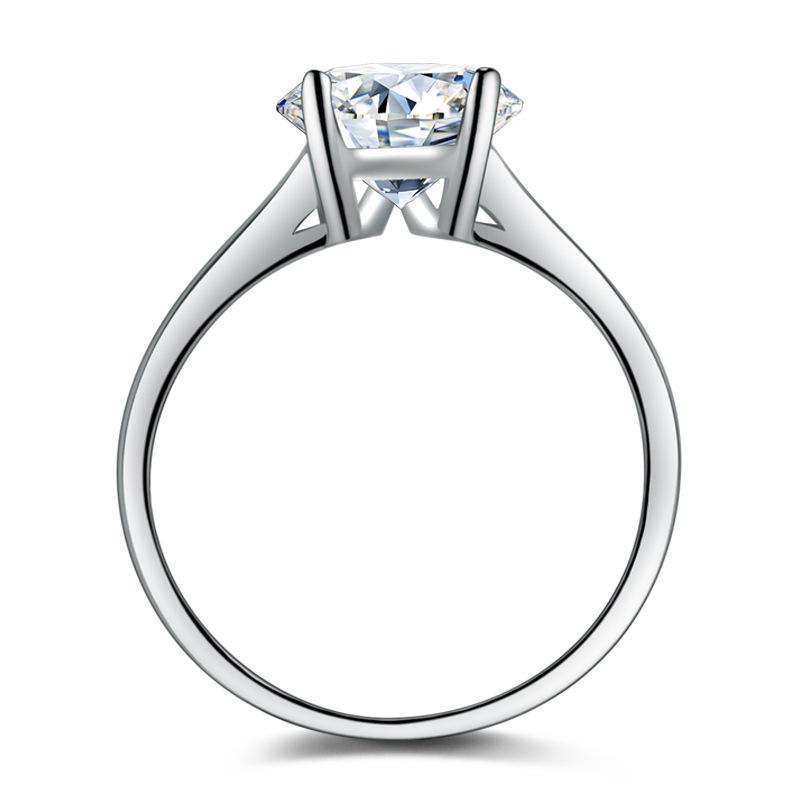 Lindon Classic Copper Alloy Zircon Ring Ladies Jewelry Wedding Promise Party Gift