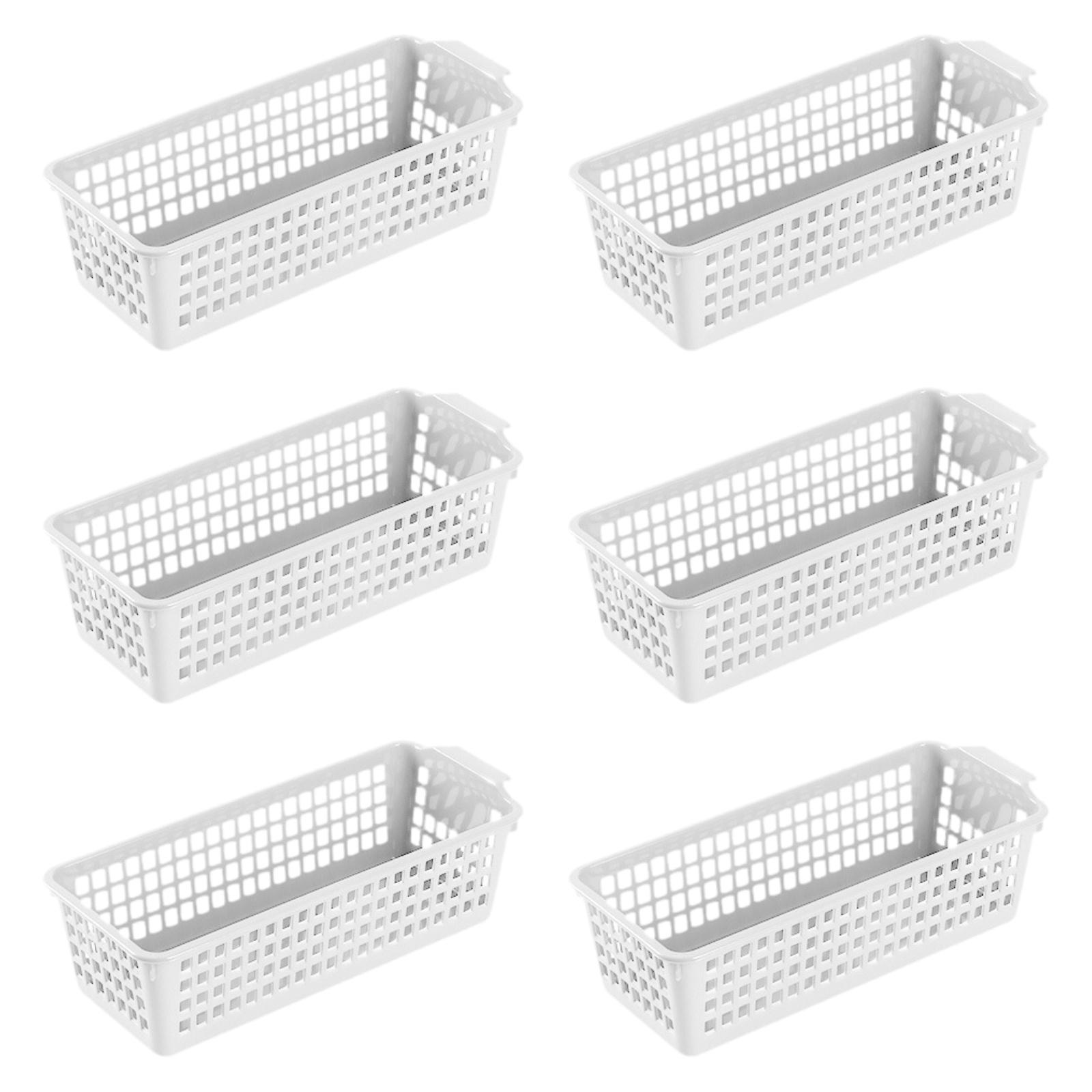 

6x Storage Baskets Space Saving Container for Various Sundries Closet Office