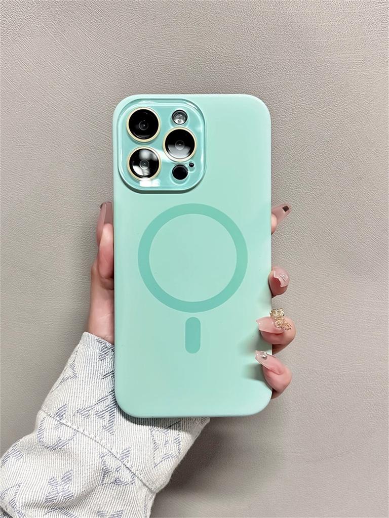 Original Flüssigsilikon Magnetische Hülle Für iPhone 13 12 14 15 Pro Max Luxus Für Magsafe Kabelloses Laden Kameraschutzhülle