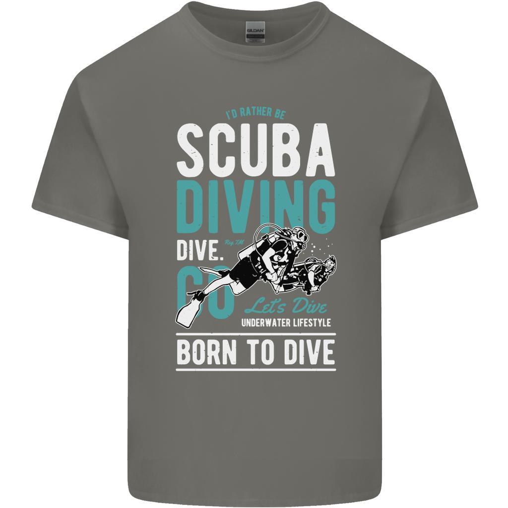 Id Rather Be Scuba Diving Diver Funny Unisexs Light Cotton TShirt