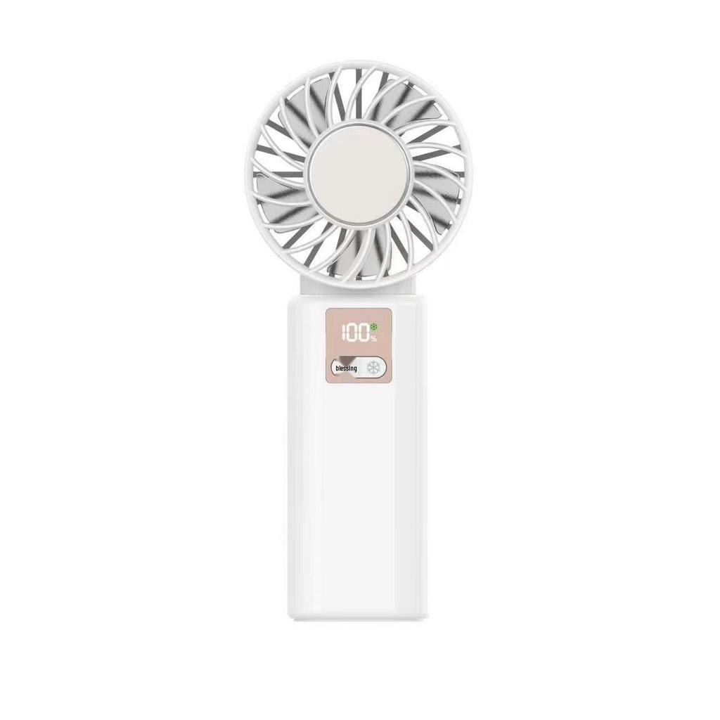 26 New Folding Handheld Fan with Cold Compress, HD Display, & 100 Levels of Speed