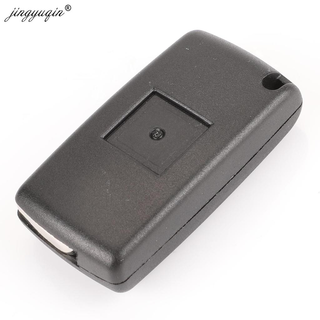 jingyuqin 10pcs HCA Hu83 Flip Remote Key Shell 2 Button for Peugeot 307 408 308 3008 Citroen C2 C5 C6 C8 Xsara Picasso Fob Case