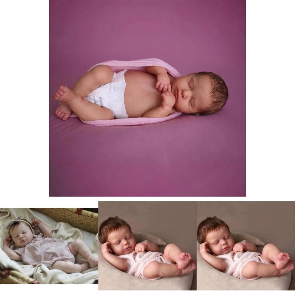 Loulou Reborn Baby Puppe Silikonhaut Realistische Spielzeug Für Sammler Und Kinder