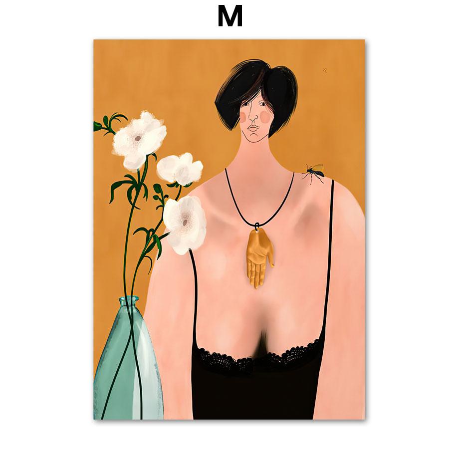 

Слон, белая кошка, леди под яблоней, настенная живопись на холсте, постеры на скандинавскую тему и принты, настенные панно для декора гостиной A4 21X30cm No Framed