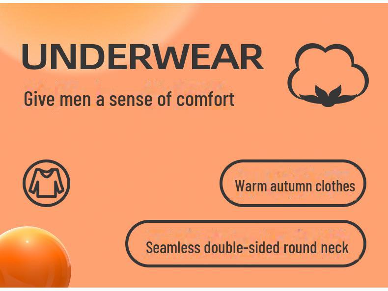 Men's Seamless Thermal Long-Sleeve Shirt for Autumn & Winter