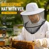 Con Ala Sombrero Protector para Abejas Malla Gruesa Red para Mosquitos Gorra de Pesca Pesca al Aire Libre