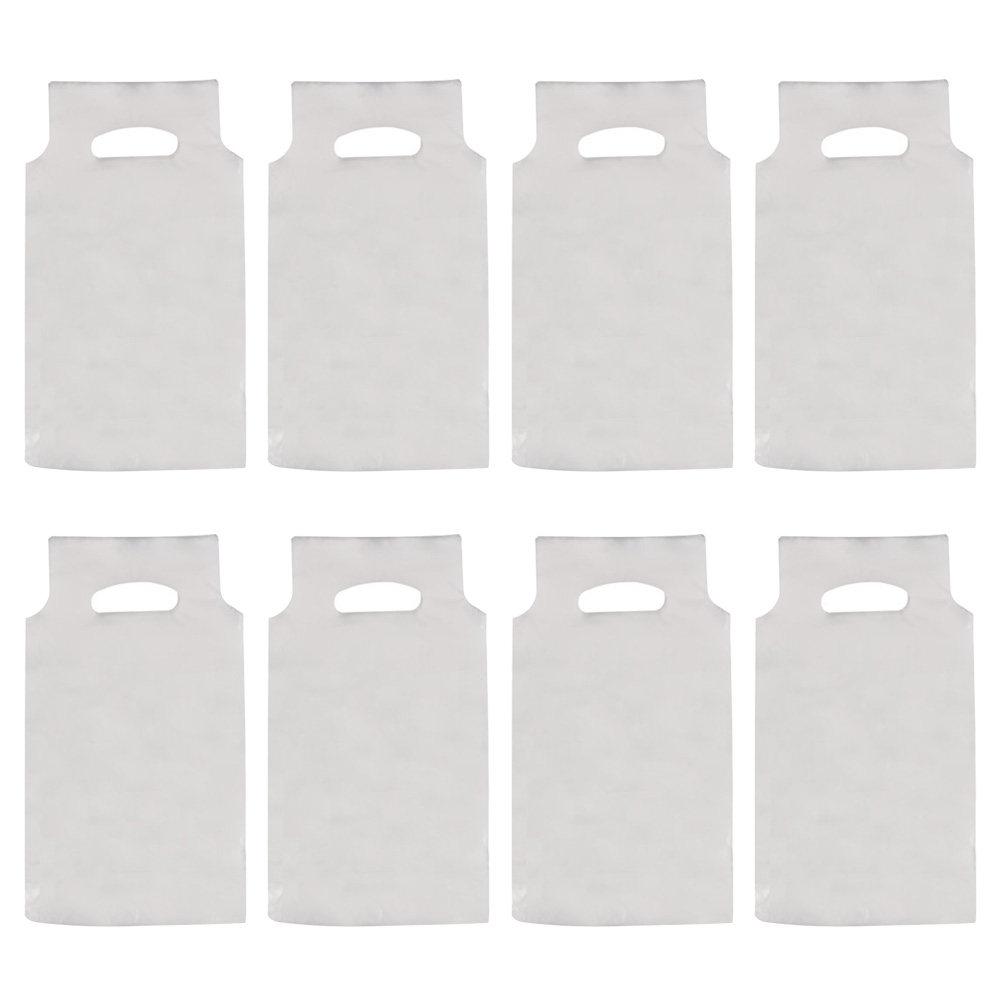 200Pcs Transparent Takeout Bag Coffee Cup Holder Portable Pouch 26cm Lightweight Durable No Smell Shopping Handbag