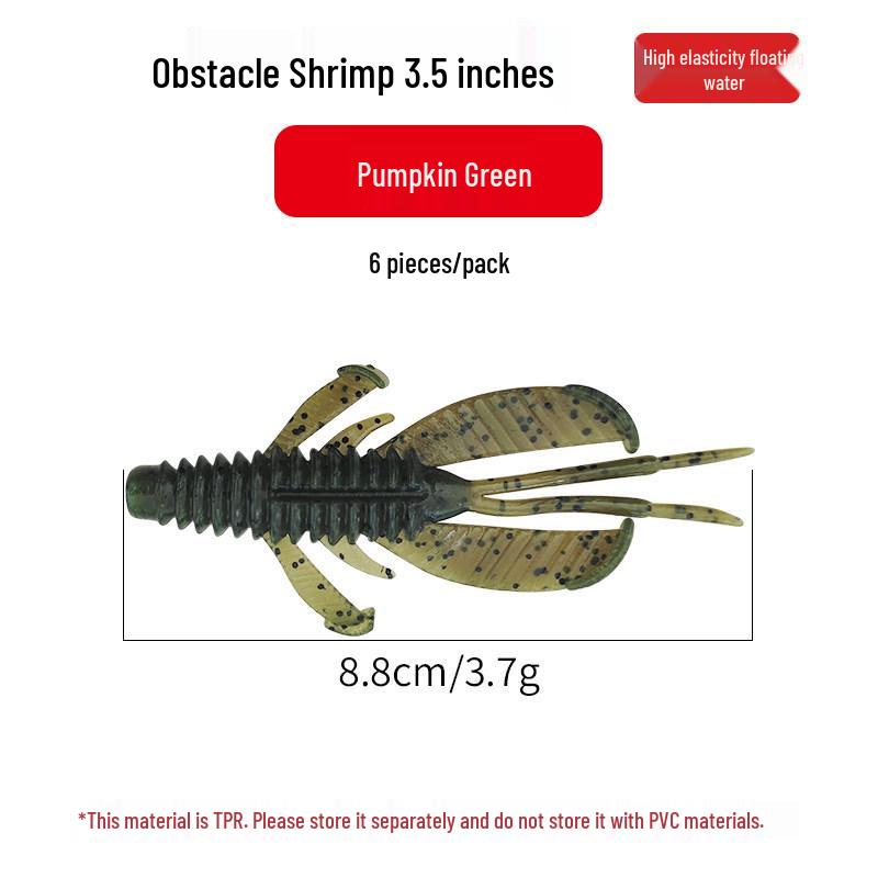 Dongding - Bas Avı İçin Engel Karides Yumuşak Yem, Teksas Rig Arama Yemi
