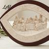 Religious Table Decor Fish Shape Last Supper Scene Statue Resin Sculpture Decorative Faith Unique Christian Gifts Art Ornament for Home Living Room