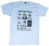 Foo Fighters Cubby Bear Chicago T Shirt Mens Rock and Roll Music Band Light Blue