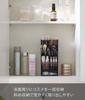 Yamazaki Cosmetics 3D Storage 4 W12 x x Tower Large Small Item Cosmetic Product 5604 Case, Tiers, Black, Approx. D7.7 H25cm, Style, Capacity, Storage,