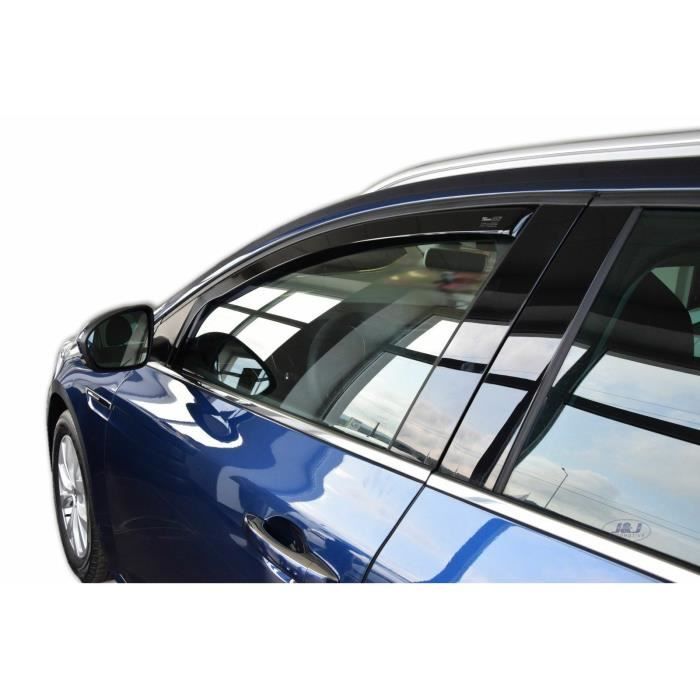 J&amp;J AUTOMOTIVE | Heko Deflecteurs d'air Déflecteurs de Vent Pour Renault Megane 4 Grandtour 2016-Pré