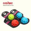 Caitec Hundespielzeug Quietschender Hüpfball Langlebiger Schwimmfähiger Elastischer Haustierspielzeug Quietschender Ball Bissfest