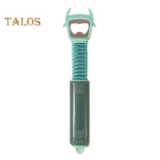 

Многофункциональная овощечистка, лезвия из нержавеющей стали, слайсер для фруктов, овощей, терка, открывалка для бутылок, щетка для домашнего ресторана, фруктовый магазин, удобное хранение зелёный