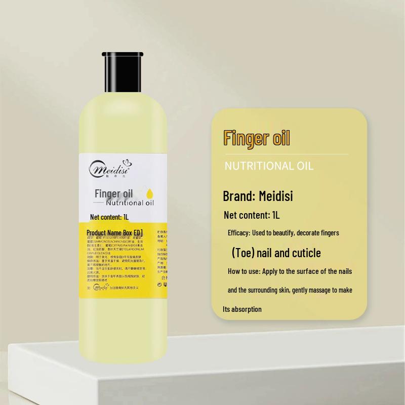 Large Bottle Nail Care Oil - Nourishing Gel for Cuticle Softening and Hangnail Reduction