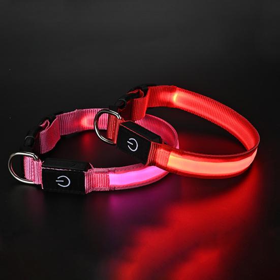 LED Köpek Tasması Şarj Edilebilir Işıklı Köpek Tasması 3 Işık Modu Ayarlanabilir Işıklı Tasma Gece Güvenliği Akşam Yürüyüşleri İçin