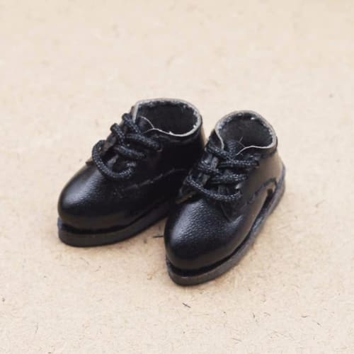rakulifey Obitsu 11 Shoes, Uniform Shoes, OB11 Size Shoes, Obitsu Doll 11cm Accessories, 1/12 BJD Doll Shoes, Gift (Black 1)