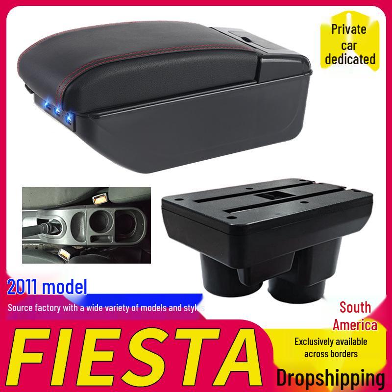 Ford Fiesta Overseas Version Armrest Box - South America Compatible Modified Accessories