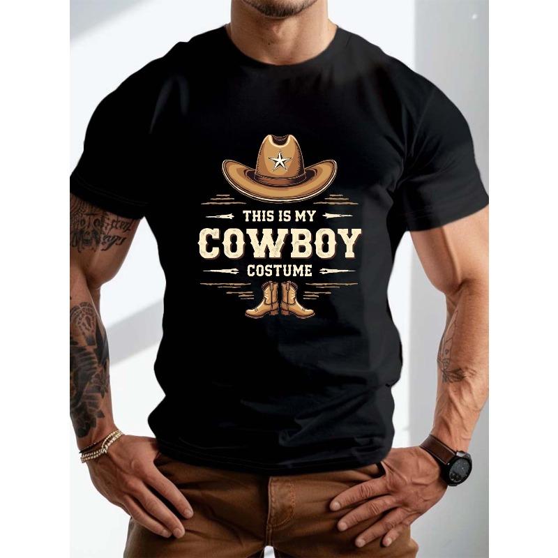 

European Size Cowboy costume design Crinkle Plus Size Men s T-Shirt, PLUS SIZE XL чорний