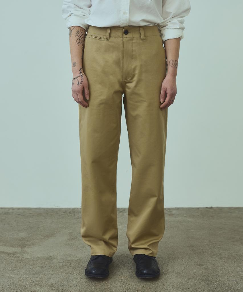 UNIFORM BRIDGE Officer Chino Pants(Womens) Beige