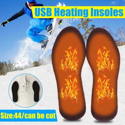 Electric Heated Shoe Insoles Warm Sock Feet Heater USB Women Foot Warmer Pad