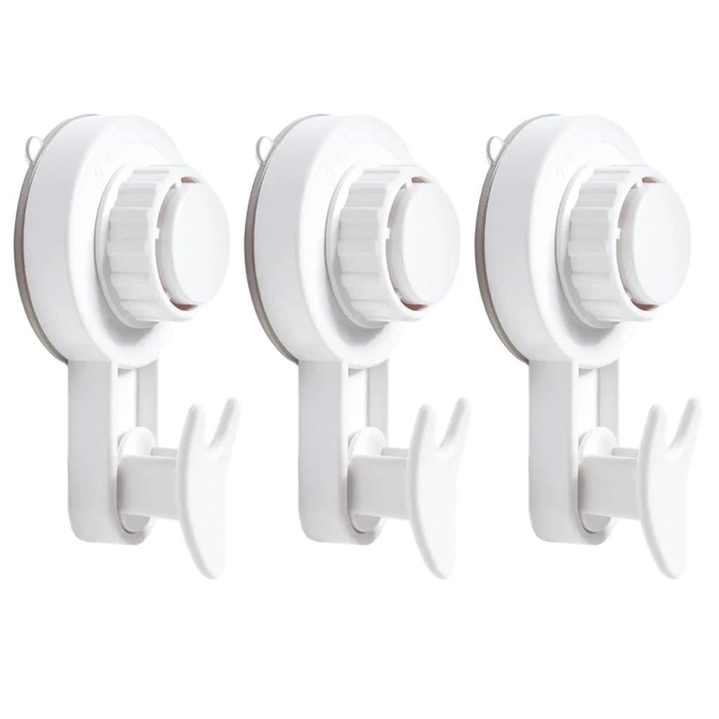 1/3 Piece Suction Cup Hooks Black Clear Reusable Heavy Duty Vacuum Suction Cup Hooks Glass Kitchen Bathroom Hooks for Towel