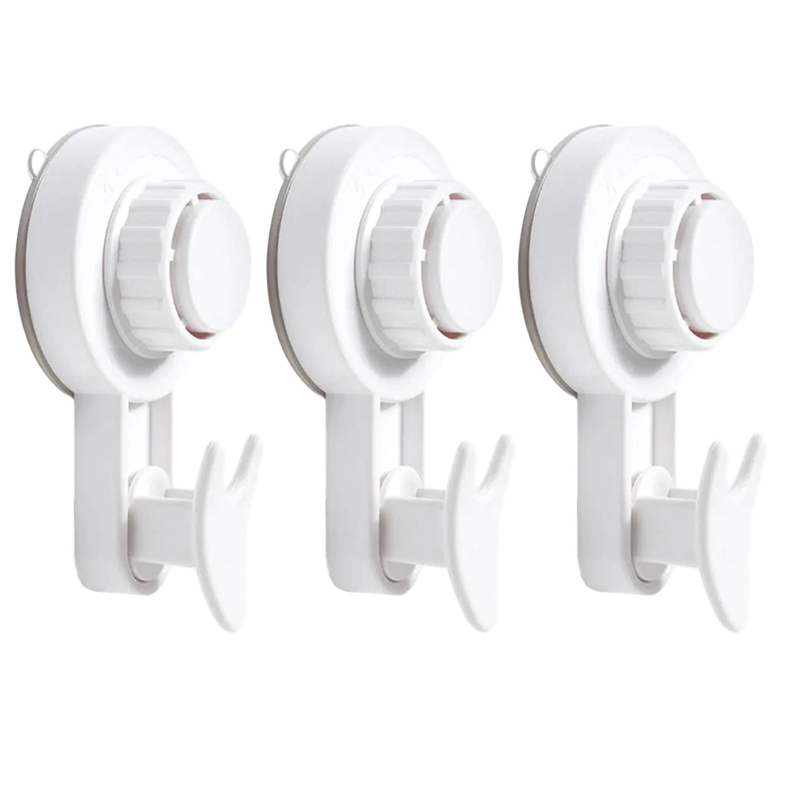 

1/3 шт. Крючки на присосках Черные Прозрачные Многоразовые Сверхпрочные Вакуумные Крючки-присоски Стеклянные Кухонные Крючки для Ванной для Полотенца 1pc белый