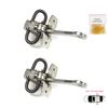 BDP703-1 2 Pieces Rear Left AND Right Door Hinge Stop Check Strap Limiter for Vauxhall Opel Vectra B 1995-2002 5160229