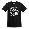 Funny Rock Star Kids T-Shirt Children Cute Guitar Rock N Roll Music Top Tee