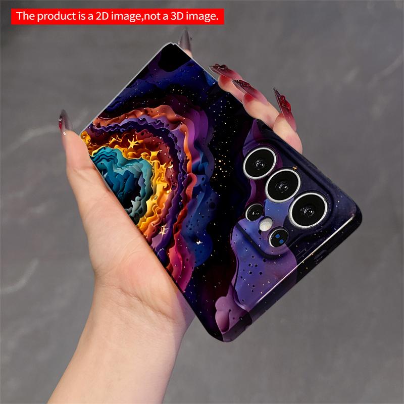 2DFlat Samsung phone case Cosmic Waves Galaxy Art Phone Case Applicable to Galaxy S23 S24 S25ULTRA S26 A12 A14 A15 A16 A54 A55