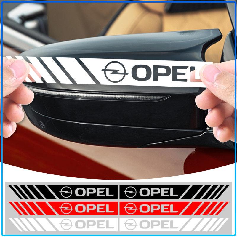 2Pc Car Rear View Mirror Sticker Auto Door Rear View Mirror 3D Sticker Decal For Opel Astra H G J Insignia Mokka Zafira Corsa Vectra B C D