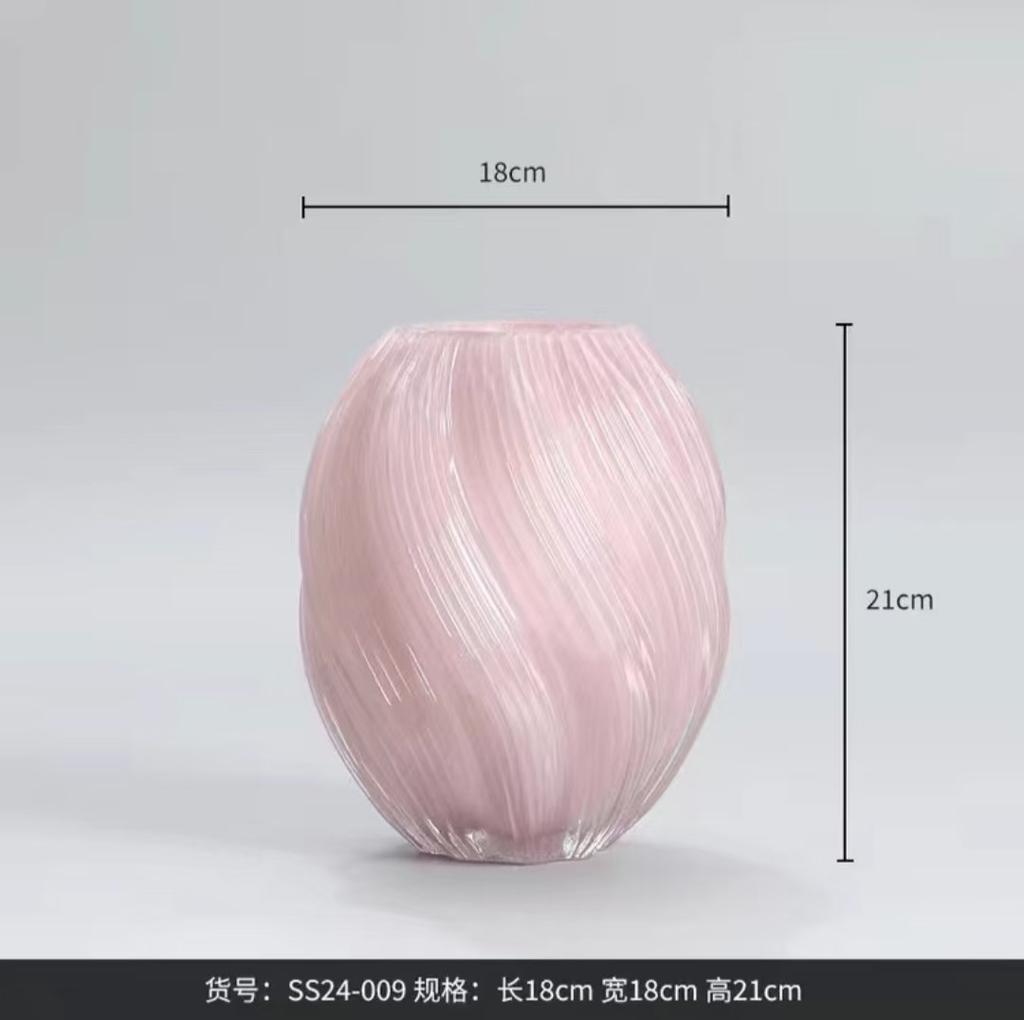 Vase en Verre Européen Minimaliste, Petite Pièce Maîtresse Créative de Luxe pour Table à Manger Salon, Support de Fleur Hydroponique