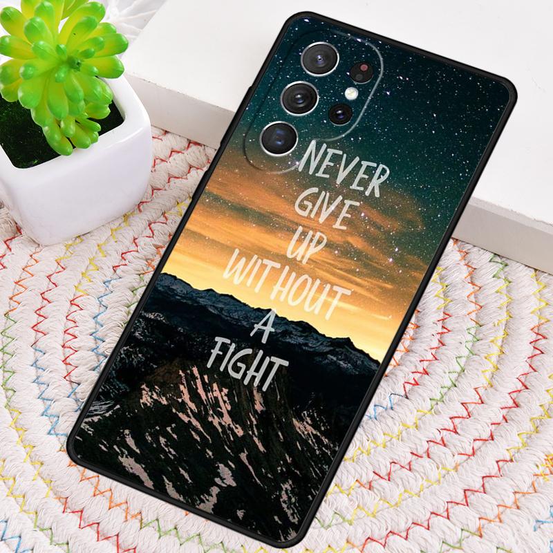 Never Forget To Make A Life Silicone Phone Case For Samsung Galaxy note 10 pro S26 S25 S24 S23 S22 S21 Plus S25Ultra Capa Cover
