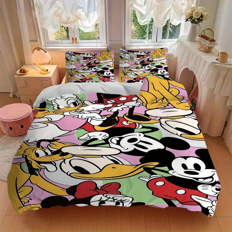 3pcs set Mickey Mouse, Disney1pc of quilt cover+2pcs of pillowcase, no core, print bedding, All Seasons Bedroom Setting027